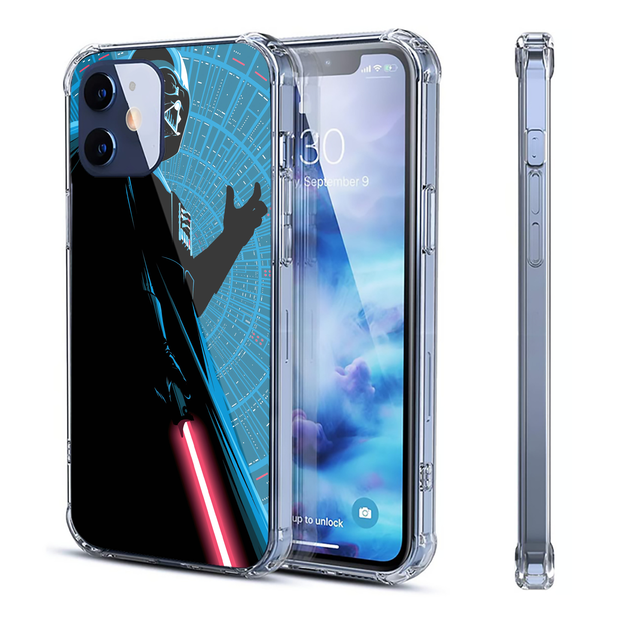 （画像用） スター・ウォーズ Star Wars 【iPhone 12シリーズ対応】透明スマホケース（クリアソフトケース）